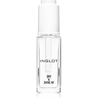 INGLOT Dry & Shine NF горен лак за нокти, ускоряващ изсъхването на лака с пипета 9ml