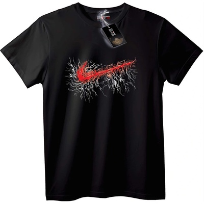 NOONEBRAND Тениска Вкоренен Swoosh - 2XL, White