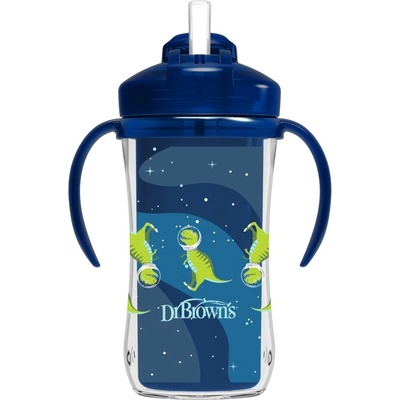 Dr. Brown's TC01202-INTL Чаша със сламка 300 мл синя 12м+ (72239323298)