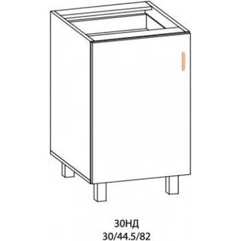 Image 1 of Мебелна фабрика НОВ ДОМ - гр. Ямбол Долен шкаф с една врата Паула (4275)