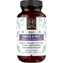Natu Maca 4 mix BIO 120 kapslí