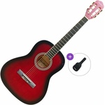 Pasadena SC041 Basic SET Red Burst Класическа китара с размер 3/4