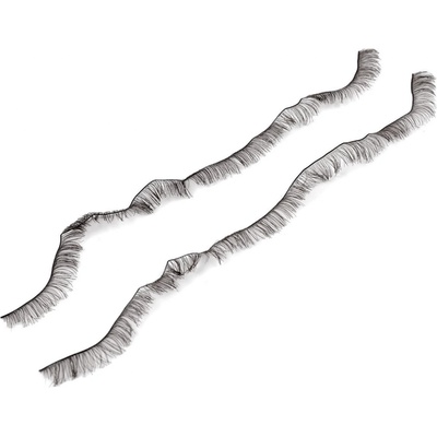 Prima-obchod Dekorační polotovar řasy, barva 6 (12 mm) černá