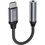 Tech-Protect ULTRABOOST адаптер от Type-C към Mini Jack 3, 5mm черен (9490713929667)