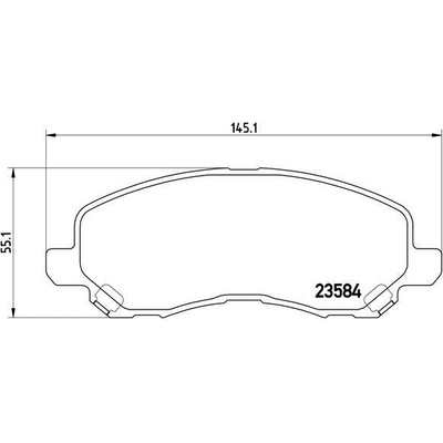 Sada brzdových platničiek kotúčovej brzdy BREMBO P 54 030