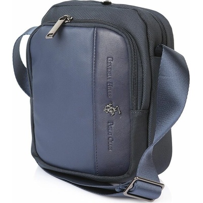 Beverly Hills Polo Club pánská Crossbody taška BHPC Miami USB modrá