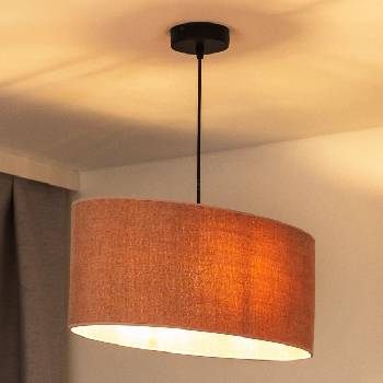 Image 1 of Duolla - Пендел OVAL 1xE27/15W/230V розов (DU603492)