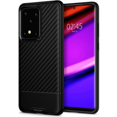 Spigen Противоударен Силиконов Калъф за Samsung S20 Ultra, Spigen Core Armor Case, Черен (ACS00847)