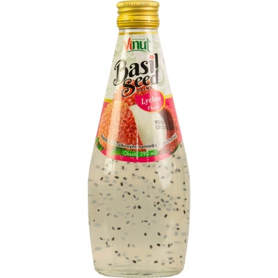 VINUT Nápoj so semienkami bazalky liči 290 ml