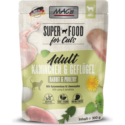 MAC ́s Cat králičie a hydinové 24 x 300 g