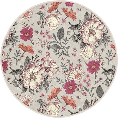 Mila Home Кръгъл килим подходящ за пране и за прахосмукачки роботи ø 100 cm Comfort - Mila Home (HaliYuv-Comfort-10413-100x100)