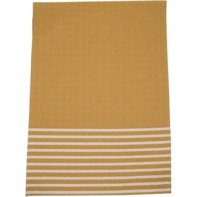 David Fussenegger Dětská deka Mare Kids Honeycomb with Stripes Mustard