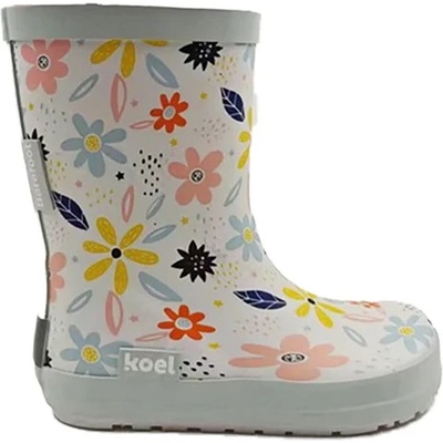 Koel Детски обувки barefoot Koel Kid's Wellie Bare Multi Barefoot shoes - White Flowers - размер 27 (EU) (702-4315-0315)