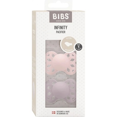 Bibs anatomické dudlíky silikon 2 ks Infinity Blossom dusky lilac Ivory / Sage