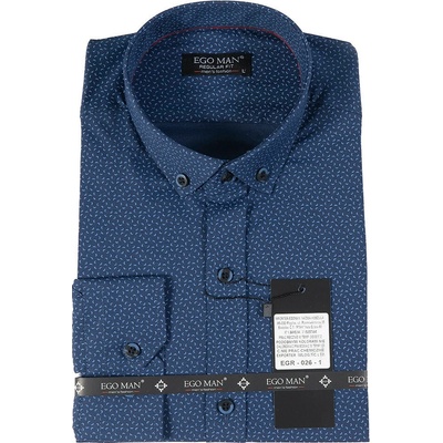 Ego Man pánská košile regular fit EGR-026-1 tmavě modrá