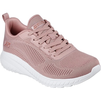 Skechers Дамски маратонки Skechers Bobs Squad Chaos - Face Off Slip On Trainers Womens - Blush