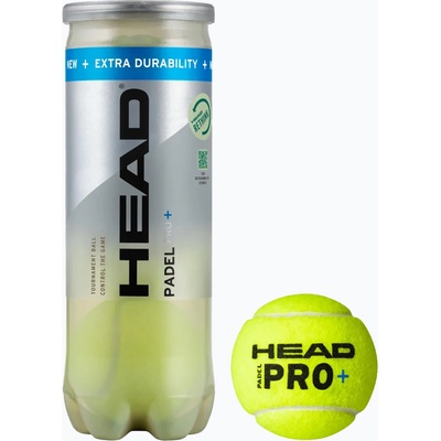 HEAD Топки за падел HEAD Padel Pro+ 3 бр. yellow