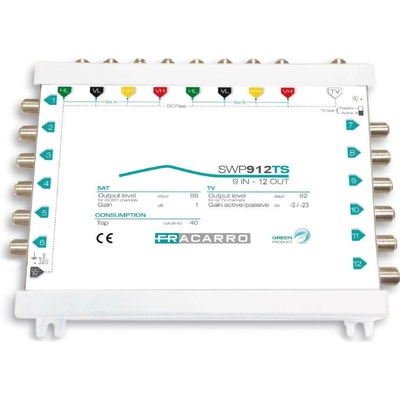 Multiprepínač pre 2 družice FRACARRO SWP912TS