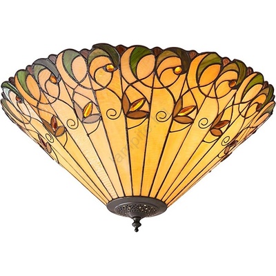 Endon Lighting 70706 - Таванно осветително тяло Tiffany JAMELIA 2xE27/60W/230V Ø 50 см (EN0128)