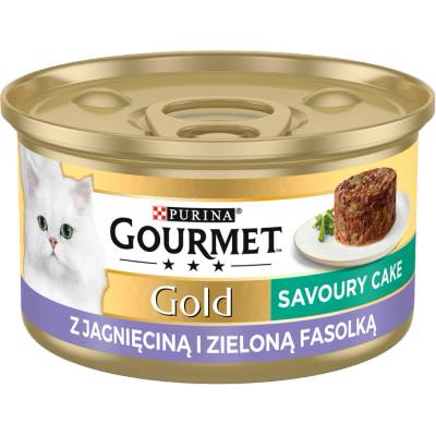 Gourmet Purina Gourmet Gold Savoury Cake с агнешко и зелен фасул 85 г