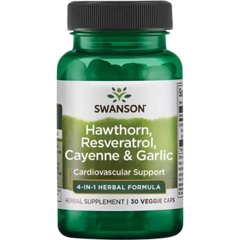 Image 1 of Swanson Full Spectrum Herbal Cardiovascular Care 616 mg [30 капсули]