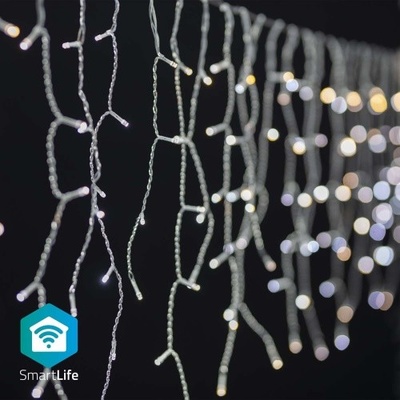SmartLife NEDIS Wi-Fi chytré dekorativní LED teplá až studená bílá 400 LED's Android & iOS Nedis® 8 m