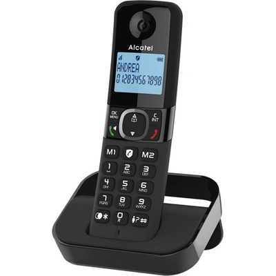 Alcatel f860 безжичен телефон dect, ЧЕРЕН f860_b (f860_b)
