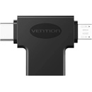 Vention OTG Adapter Black micro USB + USB-C to USB for Android CDIB0