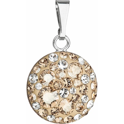 Pavona Strieborný prívesok s krištálmi Swarovski zlatý okrúhly 34225.5 gold