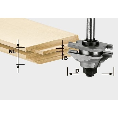 FESTOOL Profilová fréza na profil pera HW S8 D46 x D12-FD