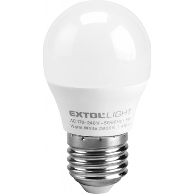 Extol žárovka LED mini, 5W, 410lm, E27, teplá bílá