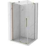 Mexen Velar L плъзгаща се душ кабина 100 x 80 см, прозрачна, златна - 871-100-080-03-50 (871-100-080-03-50)
