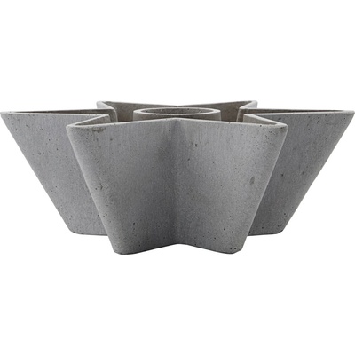 House Doctor Svietnik MOLD STAR V.10,5 cm sivý