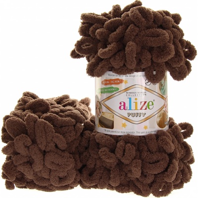 Alize Puffy 493 tmavě kávová