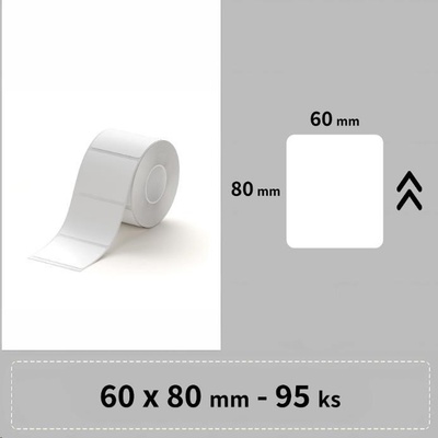 Niimbot 1EA01767702 60 x 80 mm 95 ks bílé samolepicí štítky