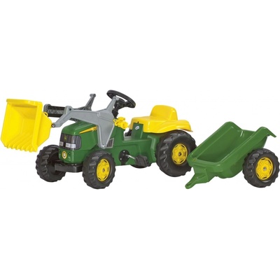 Rolly Toys rollyKid John Deere traktor s vlečkou a nakaldačom
