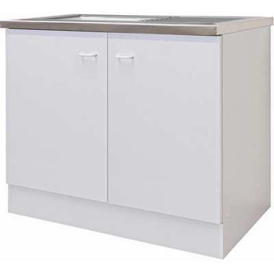 Flex-Well Kuchyňská skříňka Speed pod dřez, vč. dřezu, 100 x 85 x 47 cm – Zboží Dáma