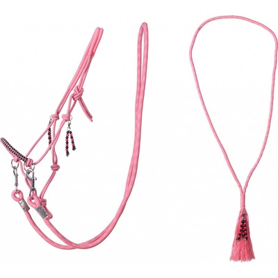 QHP Provazový set na ježdění Liberty flamingo růžová – Zboží Dáma
