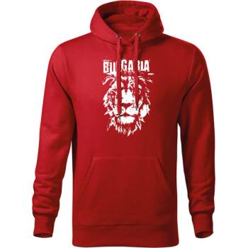 Image 1 of DRAGOWA мъжки суитшърт с качулка български лъв, червен (37228)