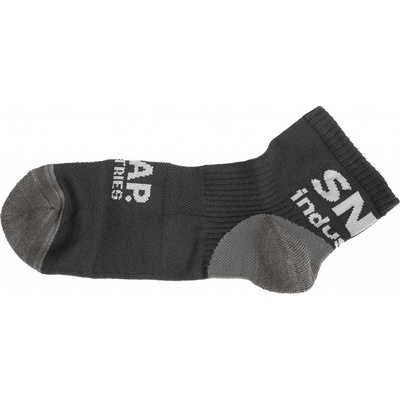 Snap Industries ponožky LOGO Short grey/black