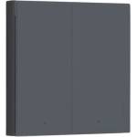 Aqara Смарт стенен ключ Aqara - H1, no neutral, double rocker, сив (WS-EUK02-GRAY)