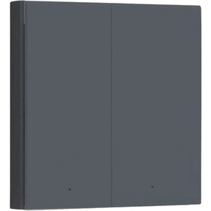 Aqara Смарт стенен ключ Aqara - H1, no neutral, double rocker, сив (WS-EUK02-GRAY)