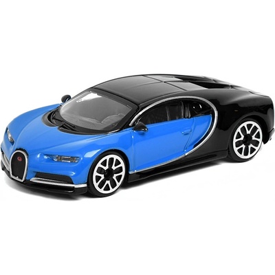 Bburago Bugatti Chiron 2016:modrá černá 1:43