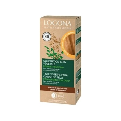 Logona Nourishing plant-based hair dye Powder Copper Blonde Barva vlasů Unisex 100 g