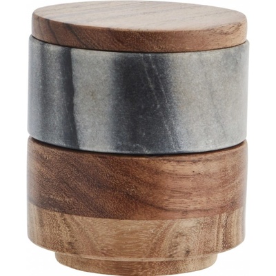 MADAM STOLTZ Slánka a pepřenka Grey Marble Box