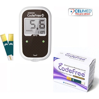 SD Diagnostics Codefree PLUS Glukometr + 50 proužků