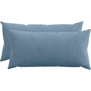 vidaXL Калъфка за възглавница 2 pcs HEERLEN Синьо 40 x 70 cm кордурой (909541)