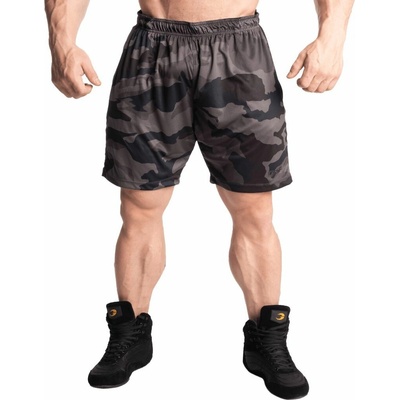 Urban Classics camo Cargo Terry shorts dark camo