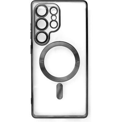 HQWear Галваничен калъф с MagSafe поцинкован за iPhone 16e - черен (5907769374968)