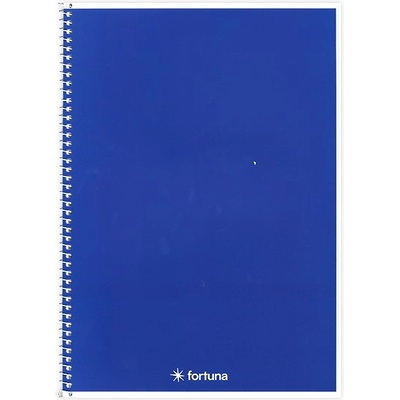 Fortuna Спирална тетрадка с линийка FORTUNA Monocolor A/4 70 листа тъмно синьо 01.02126 (01.02126)